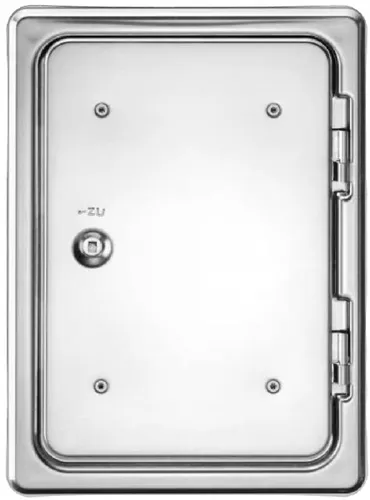 Kamintür verzinkt 20 x 30 cm - Upmann K 30/4 - Zubehör für Schornstein, aus hochwertigem verzinktem Stahl, ideal für den Innenbereich und langlebig, hergestellt in Deutschland.