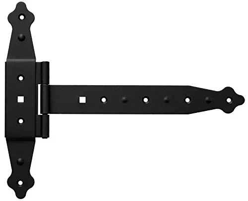 Kreuzgehänge T-Scharniere T-Bänder 237 mm Platte 235 mm Halbschwere Schwarz
