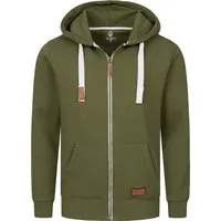 Rock Creek Herren Kapuzenpullover H-341 Dunkelgrün - Kapuzenpullover für Herren mit modernem, schlankem Design und praktischem Reißverschluss. Ideal für aktive Tage, gefertigt aus atmungsaktivem Polyester-Baumwoll-Gemisch.