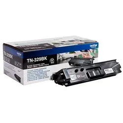 Brother Toner TN-329BK schwarz - Toner für ca. 6.000 A4-Seiten bei 5%, ideal für hohe Druckvolumen in Büros, kompatibel mit mehreren Brother Druckern.