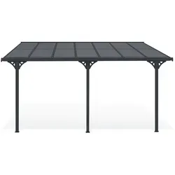 Cazeboo Pergola, Grau, Metall, Rechteckig, 435x270x300 cm, Aufbewahrung & Schutzhüllen, Geräteschuppen