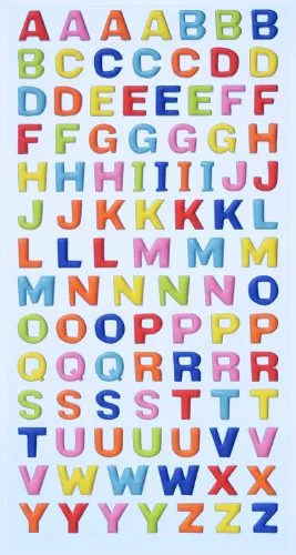 Creapop SOFTY-Stickers Grossbuchstaben, bunt 3451114