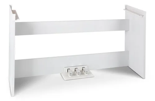 Steinmayer STP-60 WM Ständer für P-60 in Weiß - Zubehör für Tasteninstrumente, stabiler Stagepiano-Ständer mit 3er-Pedal und einfachem Aufbau, perfekt für Musiker, die Wert auf Qualität legen.