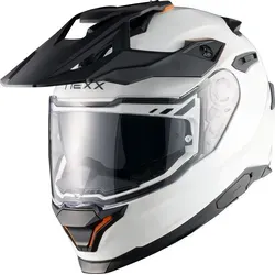 Nexx Y.TRAVL Plain Motocross Helm 2XL in weiß von NEXX