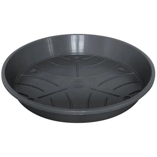 Pflanzen Kölle Untersetzer 'Standard', anthrazit, Ø 8 cm