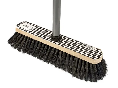 Peggy Perfect Zimmerbesen Harlekin mit Stiel in rot von Peggy Perfect