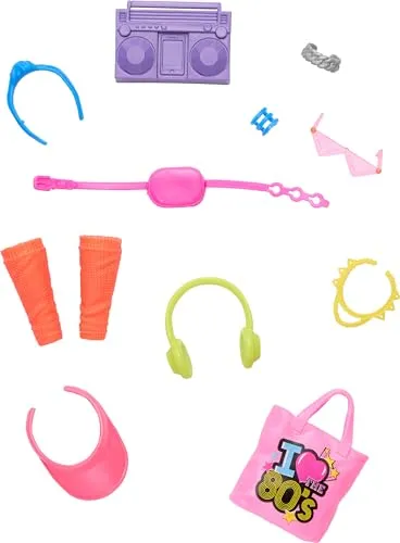 Barbie Fashion & Beauty Puppen-Zubehör für Mädchen ab 3 Jahren (80´s)