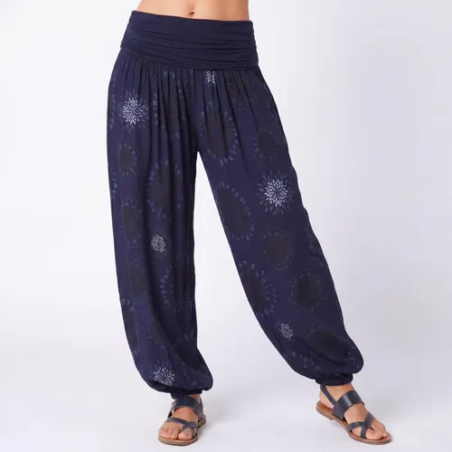 Haremshose Damen weite Hose mit Gummizug Sommerhose Gr. 36 bis 48 Schlupfhose