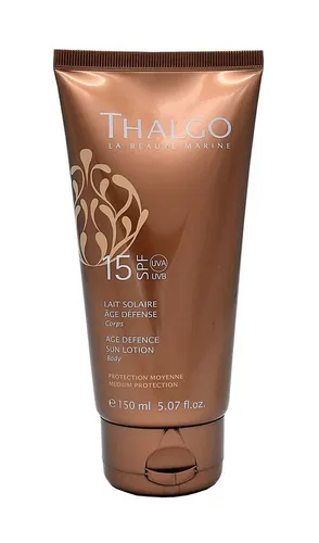THALGO SUN LOTION SPF15 150 ML - Sonnenschutzmittel mit SPF15, bietet zuverlässigen Schutz vor UV-Strahlen und hält die Haut hydratisiert.