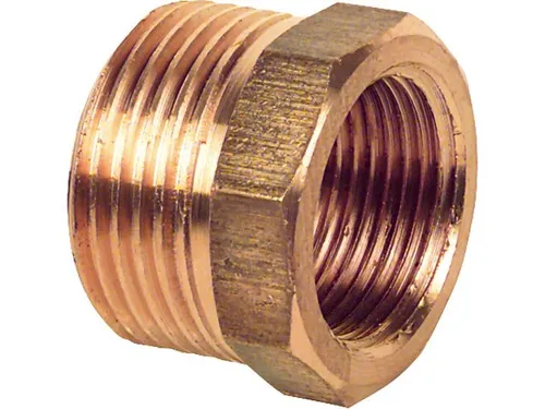 Viega Reduzierstück 3241 - R2 1/2 x Rp1 1/2 Rotguss - Sanitärinstallation mit Mehrkant für einfache Handhabung. Ideal für professionelle Anwendungen und langlebige Verbindungen.