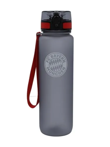 FC Bayern München Trinkflasche 1 L - Durchsichtig - Offizielle FC Bayern München Trinkflasche (1 L) aus BPA-freiem Tritan, ideal für Schule, Kindergarten und Sport. Ein Must-Have für jeden Fan!