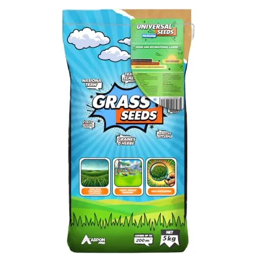 Premium Rasensamen schnellkeimend - Rasennachsaat 5kg - Grassamen für 200 qm Rasen - Rasensaat ideal für Neuansaat und Nachsaat - Gras-Saatgut Made in EU