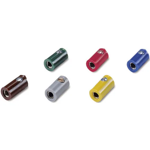 100er Multipack Modellbahn Muffen 2.6 mm - Rot ohne Querloch - Steuerungszubehör: 100 Stück hochwertige Muffen ohne Querloch, ideal für präzise Modellbahnbauten in leuchtendem Rot.