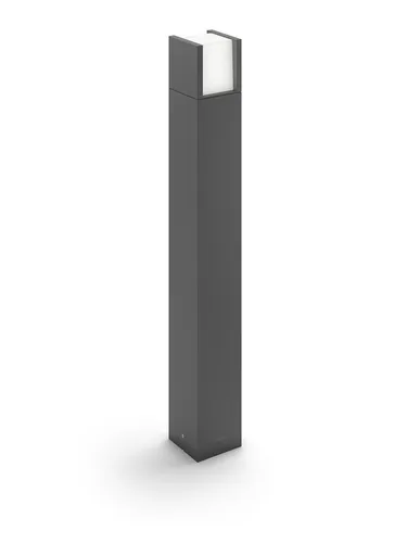 Philips Arbour Postleuchte Anthrazit 1x6W - Moderne Standleuchte aus Anthrazit, mit energieeffizientem 6 W LED, ideal für stimmungsvolle Beleuchtung im Außenbereich.