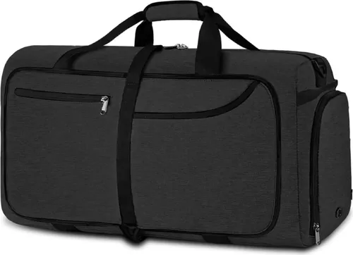 NEWHEY Reisetasche Groß 120L Schwarz für Herren und Damen