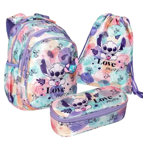 Rucksack Set Lilo & Stitch Disney Pastel Coolpack 3-teiliges Schulset