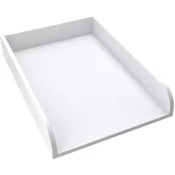 regalik Wickelaufsatz Universal, Wickeltischaufsatz für Kommoden in beliebiger Breite, Abnehmbar Wickelkommode aufsatz, Abgerundeten Frontplatten,... - Weiß