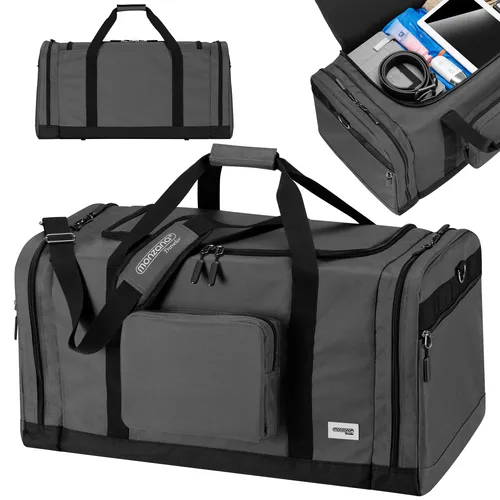monzana Reisetasche 90L - 70x35x35cm Weekender Duffle Bag, geräumig und ideal für Sport und Reisen
