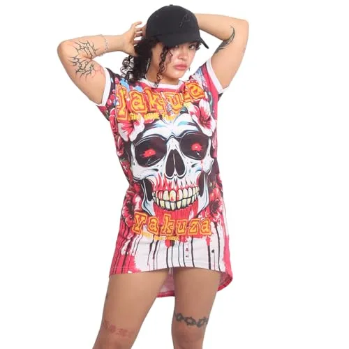 Yakuza Damen Death Bloom Urban T-Shirt Kleid