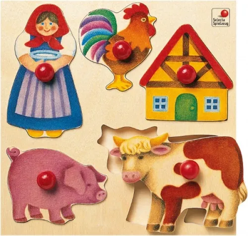 Selecta 62045 Holzpuzzle - Bauernhof