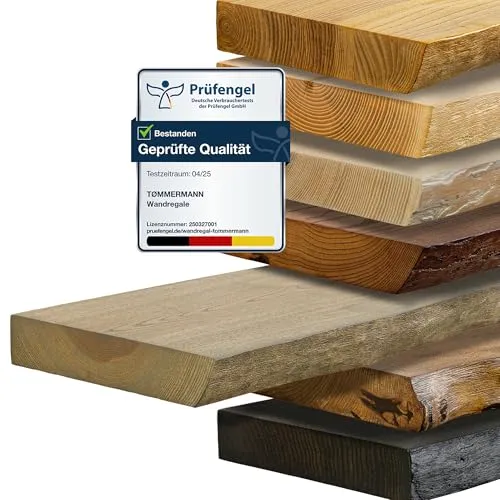 tømmermann Wandregal mit Baumkante von tømmermann