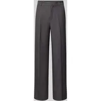 Only Wide Leg Hose 'HATTIE-LANA' in Anthrazit Melange, Größe 36 - Stoffhosen mit modernem Schnitt und lockerer Silhouette für optimale Bewegungsfreiheit. High Waist und Bügelfalten betonen die Figur, während praktische Taschen für Alltagstauglichkeit sorgen.