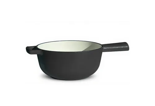osoltus Fondue osoltus Fondue Käsefondue Fleischfondue Ersatz-Topf Emaille Dunkelgrau