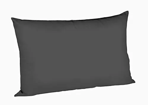 fleuresse 9200 Colours Interlock Jersey Kissenbezug aus 100% Baumwolle, Oekotex Standard 100, 40 x 60 cm, anthrazit