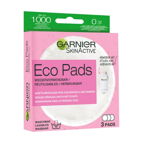 Garnier SkinActive Abschminkpads Mikrofaser Eco, 3 Stk