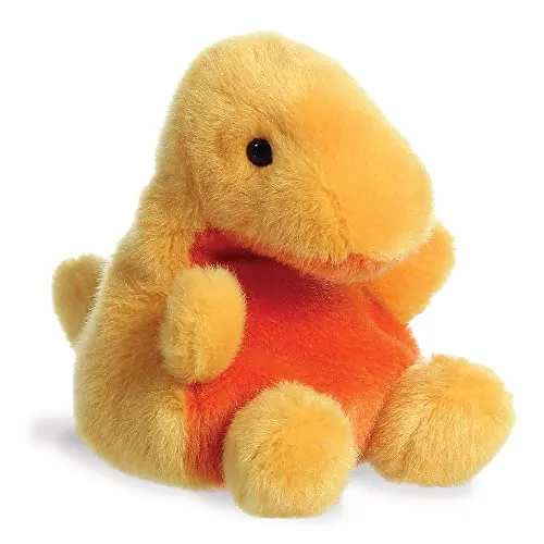 Aurora World Aurora, 33618, Palm Pals Thunder Bronto, 13cm, Plüsch, Gelb