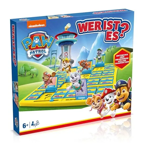 Wer ist es? - Paw Patrol - Gesellschaftsspiel mit Paw Patrol Charakteren, fördert das logische Denken und macht Spaß für die ganze Familie.