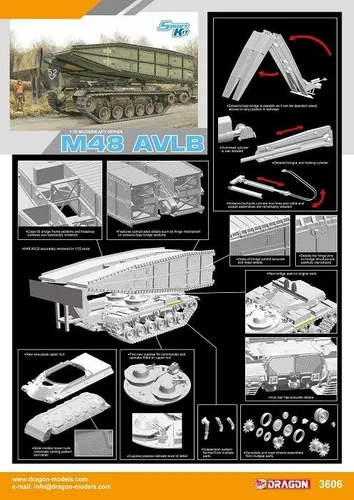 Dragon 3606 - 1/35 M48 AVLB Brückenleger - Neu