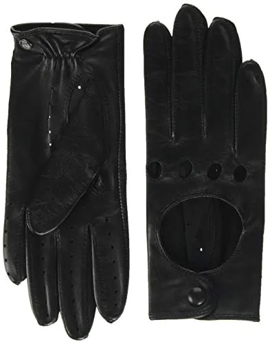Roeckl Damen Young Driver Handschuhe Schwarz, 6.5 - Elegante Handschuhe aus feinstem Haarschaf Nappaleder, ungefüttert für optimalen Tragekomfort und Stil im Alltag.