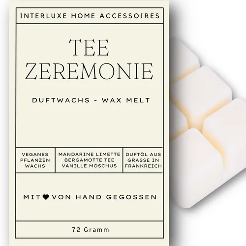 Interluxe Duftmelt - Teezeremonie Duftwachs duftendes Wachs Wellness