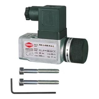 Druckschalter elektrischer Anschluss Gerätestecker Form A, G 1/4