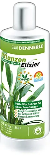 Dennerle 2754 Pflanzen Elixier - Universaldünger für Aquarienpflanzen, für sattgrüne Blätter, 250 ml