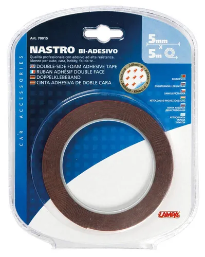 Dünnes doppelseitiges Klebeband 5m x 5mm - Lampa