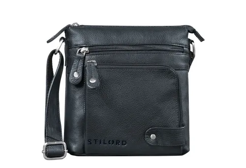 STILORD 'Cameron' Kleine Leder Umhängetasche - Umhängetasche aus echtem Vintage Leder, stilvoll und funktional für Büro und Freizeit | Verstellbare Schulterriemen für hohen Tragekomfort und ein unverwechselbares Unikat.