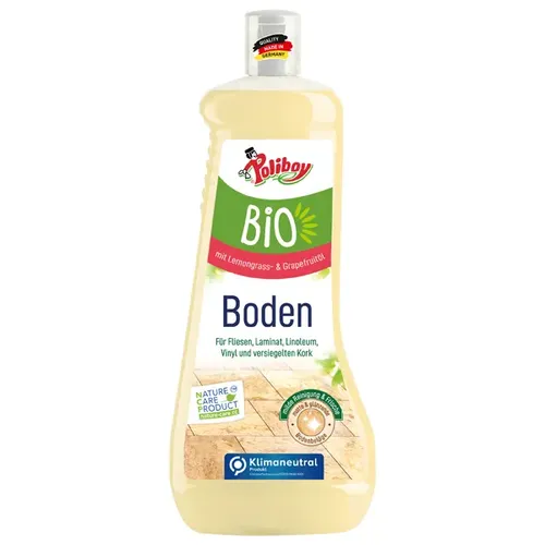 Laminatreiniger Poliboy Bio Laminat Pflege 1 L Ideal für Laminatböden, versiegelte Korkböden und Linoleum 05L0101