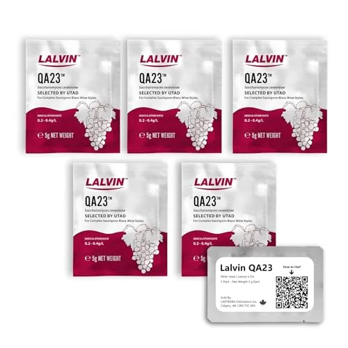 Lalvin Weinhefe QA23 (5 PK) von CAPYBARA Distributors Inc.