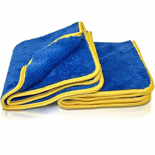 Petzoldts Microfasertuch Doppelpack – Microfaser Trockenwäsche- & Detailingtücher für flüssige Reinigungs- & Pflegemittel für Glanz- & Mattlack & Car Wrapping Folie. Auto, Motorrad, Boot, Campingmobil