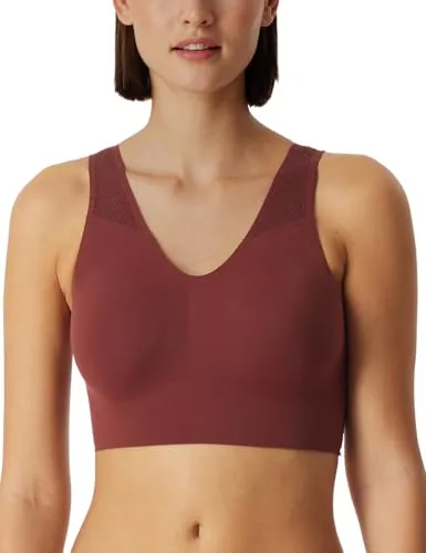 Schiesser Damen nahtloses Bustier mit herausnehmbaren Pads - Invisible Soft - Bequemes, nahtloses Bustier für Damen mit herausnehmbaren Pads. Ideal für den täglichen Gebrauch, sorgt für einen natürlichen Look und hohen Tragekomfort.