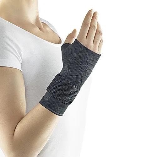 Ofa Dynamics Handgelenkbandage L dunkelgrau rechts - Bandagen für Hände & Gelenke mit Aluminium-Verstärkung und Silikonpolster für optimalen Halt und Komfort.