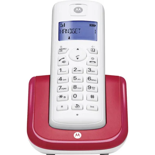 Produktbild Schnurloses Telefon analog Motorola T201 Freisprechen Cherry Rot + B-Ware +