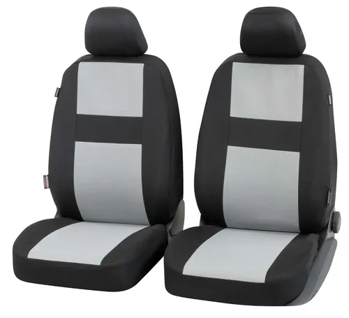 Walser Auto-Sitzbezug Glasgow - 2 Vordersitzbezüge für PKW - Sitzbezüge für Normalsitze, TÜV Rheinland geprüft für Sicherheit mit Seitenairbag, optimaler Schutz vor Verschmutzung, ideal für viele Fahrzeugmarken.