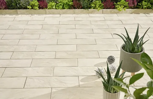 Kann Nativa Dielenplatte 60 x 20 x 4 cm kalksteinfarben in beige von KANN