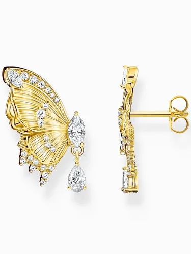 THOMAS SABO Paar Ohrstecker Butterfly Paradise in gold von THOMAS SABO