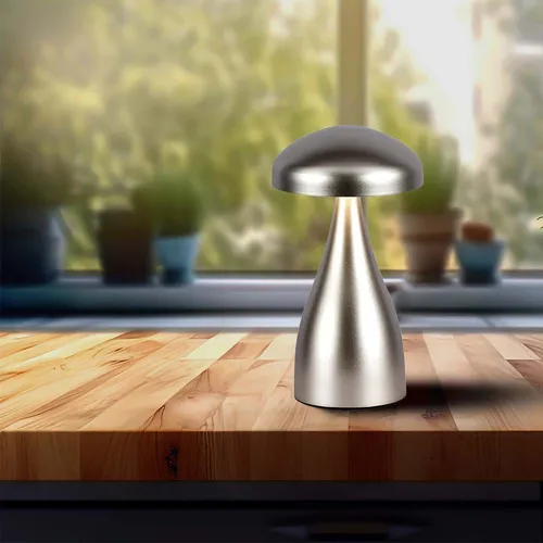 pz LED Tischlampe 800mAH Akku 120*220 3IN1 Champagner Gold in gold von V-TAC