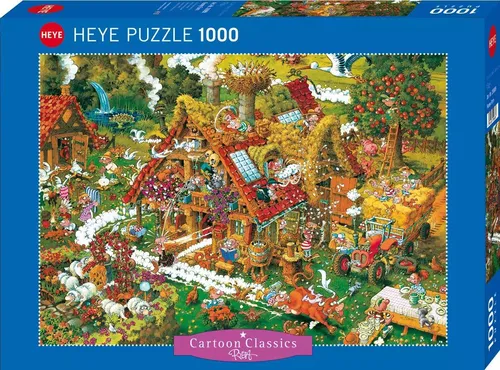 HEYE Puzzle Cartoon Classics: Happy Farm 1000 Teile von Heye