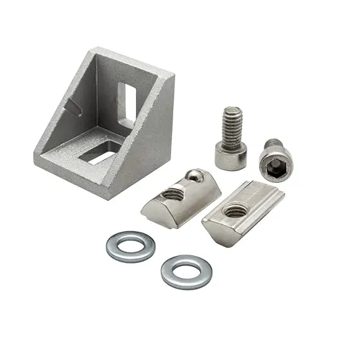 KLAK 30 - Befestigungswinkel ink. Schrauben und Nutensteine Nut 8 für Aluprofil 30-er 1 Stück